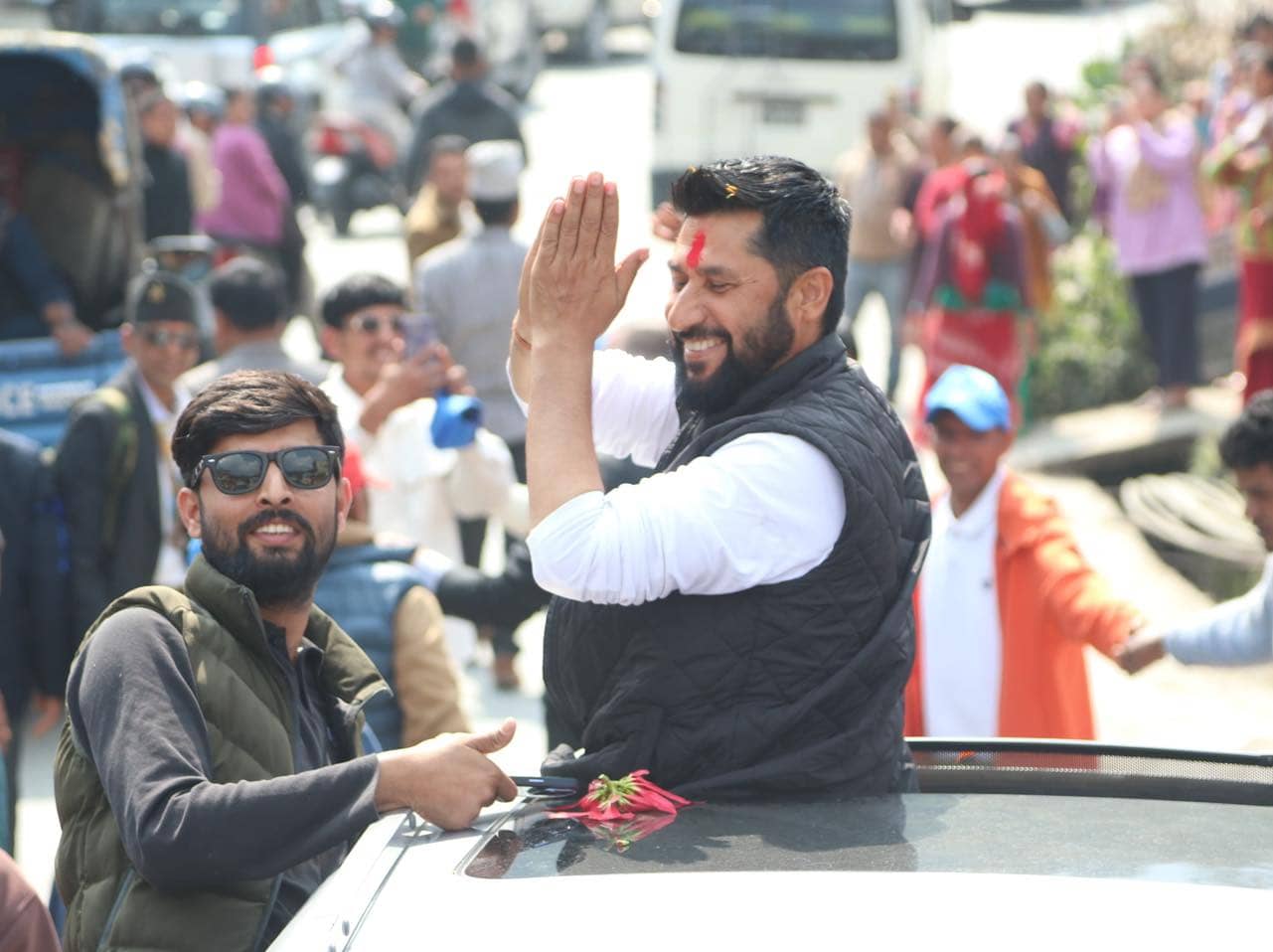 रास्वपा सभापति लामिछाने सर्लाही जाँदै