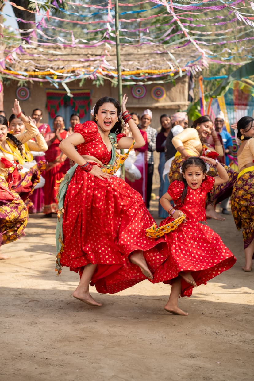 Swastima Khadka and Samaira Thapa