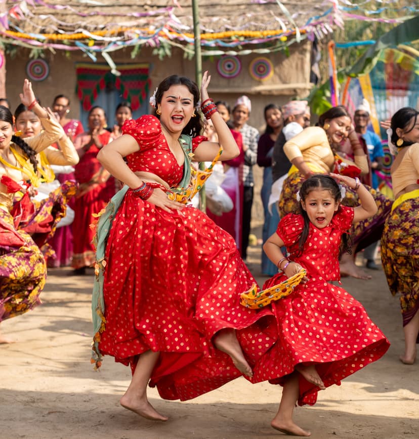 Swastima Khadka and Samaira Thapa